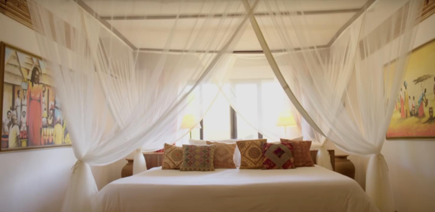 habitación villa en Kenia de Naomi Campbell